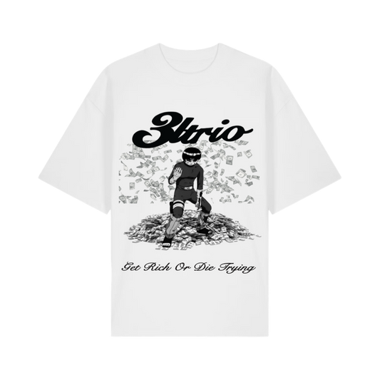 White Get Rich Tee